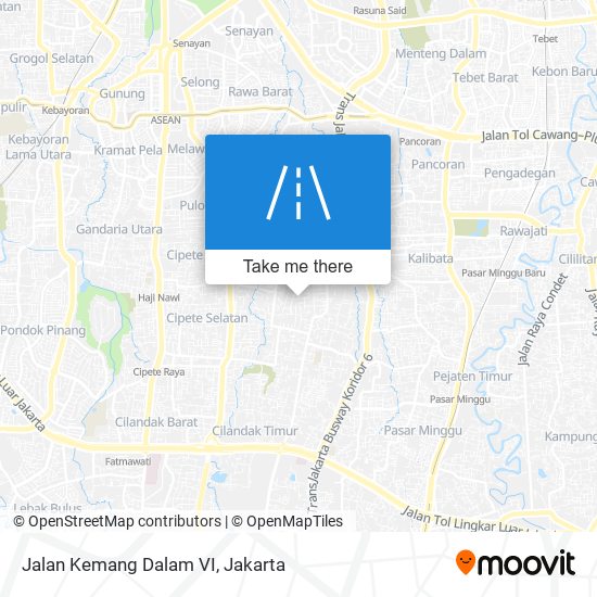 Jalan Kemang Dalam VI map