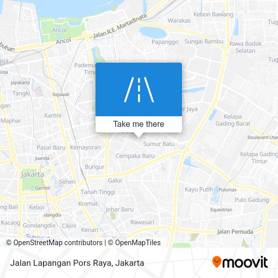 Jalan Lapangan Pors Raya map
