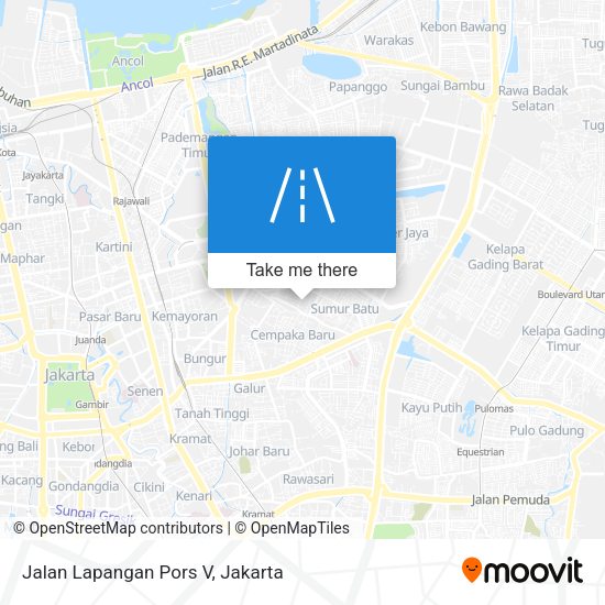 Jalan Lapangan Pors V map