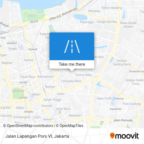 Jalan Lapangan Pors VI map