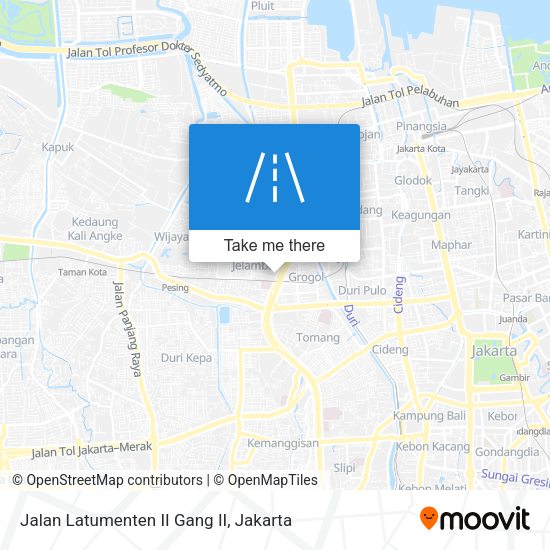 Jalan Latumenten II Gang II map