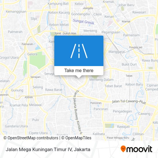 Jalan Mega Kuningan Timur IV map