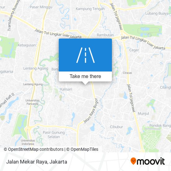 Jalan Mekar Raya map