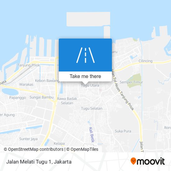 Jalan Melati Tugu 1 map