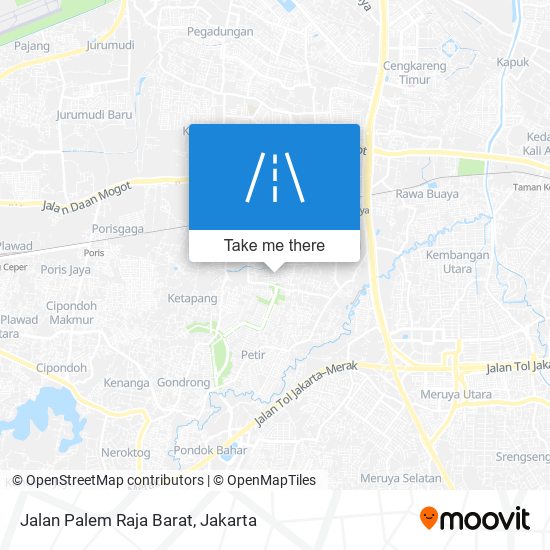 Jalan Palem Raja Barat map