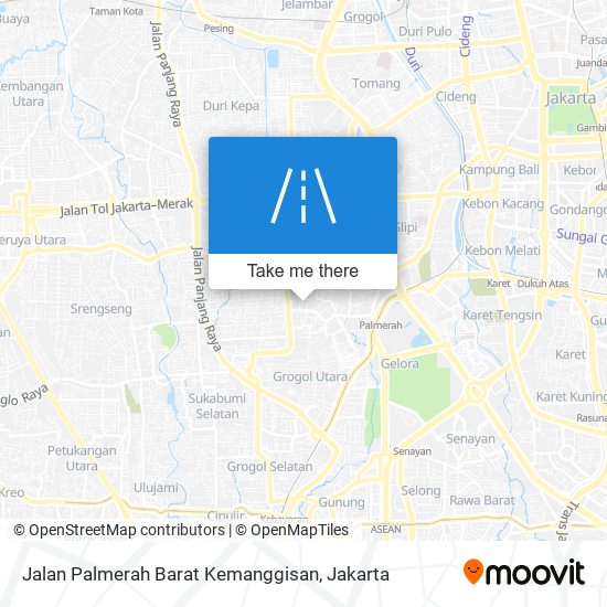 Jalan Palmerah Barat Kemanggisan map