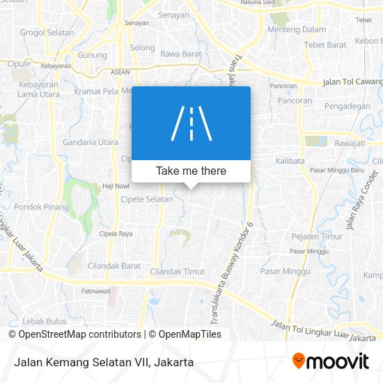 Jalan Kemang Selatan VII map