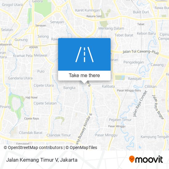 Jalan Kemang Timur V map