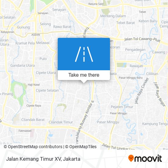 Jalan Kemang Timur XV map