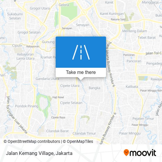 Jalan Kemang Village map