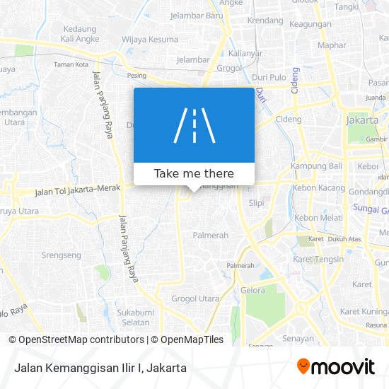 Jalan Kemanggisan Ilir I map