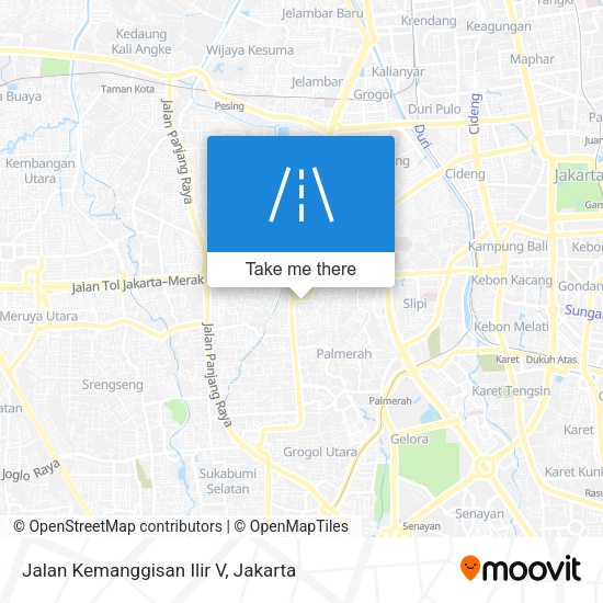 Jalan Kemanggisan Ilir V map