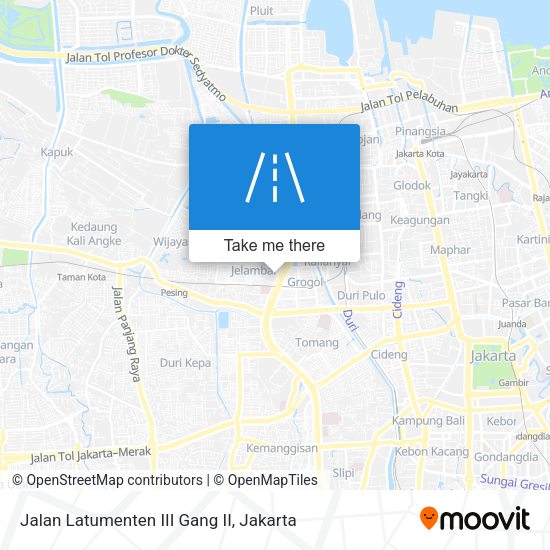 Jalan Latumenten III Gang II map
