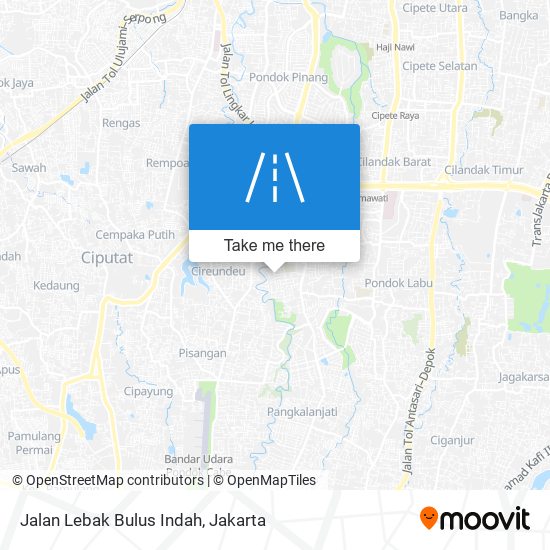 Jalan Lebak Bulus Indah map