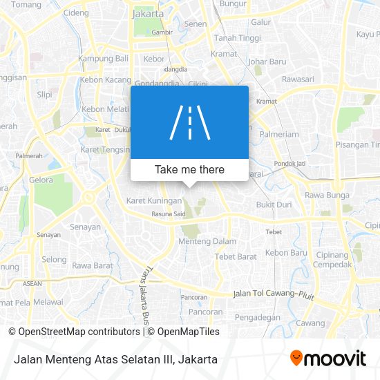Jalan Menteng Atas Selatan III map