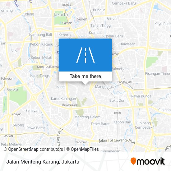 Jalan Menteng Karang map