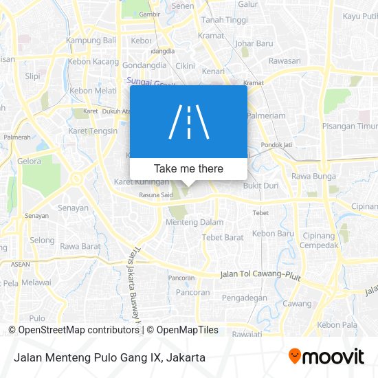Jalan Menteng Pulo Gang IX map