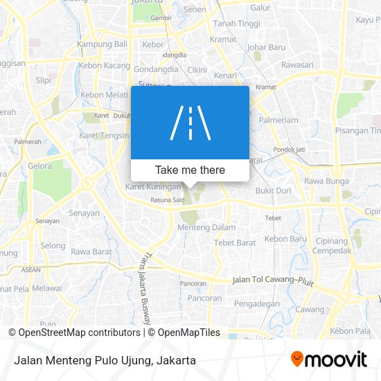 Jalan Menteng Pulo Ujung map