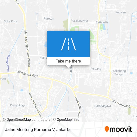 Jalan Menteng Purnama V map
