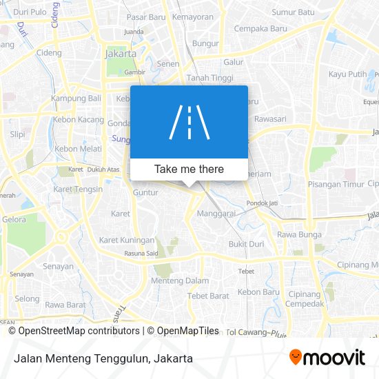 Jalan Menteng Tenggulun map