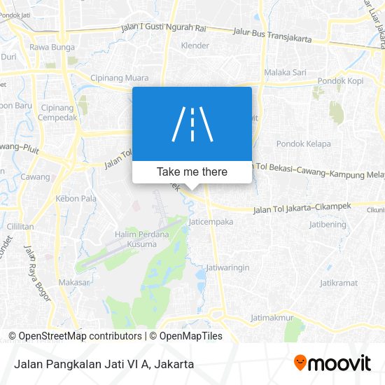 Jalan Pangkalan Jati VI A map
