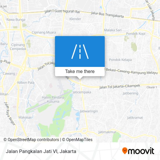 Jalan Pangkalan Jati VI map