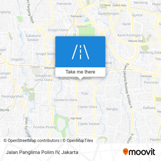 Jalan Panglima Polim IV map
