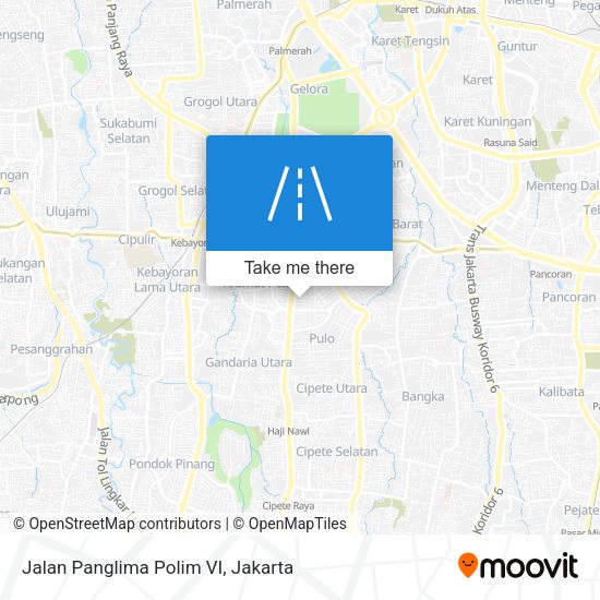 Jalan Panglima Polim VI map