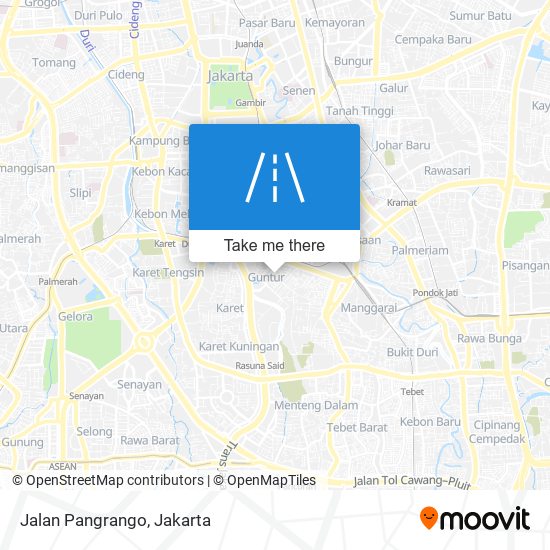 Jalan Pangrango map