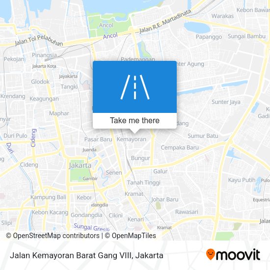 Jalan Kemayoran Barat Gang VIII map