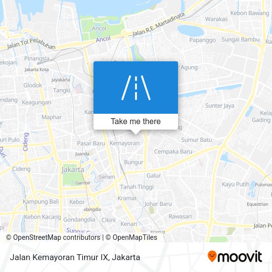 Jalan Kemayoran Timur IX map