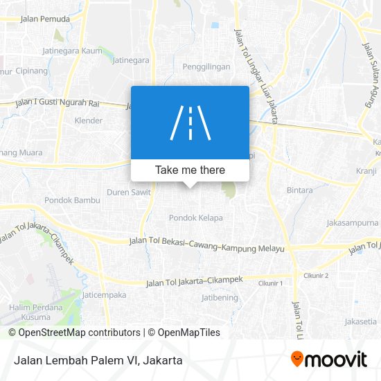Jalan Lembah Palem VI map