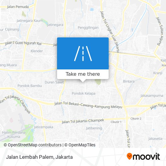 Jalan Lembah Palem map