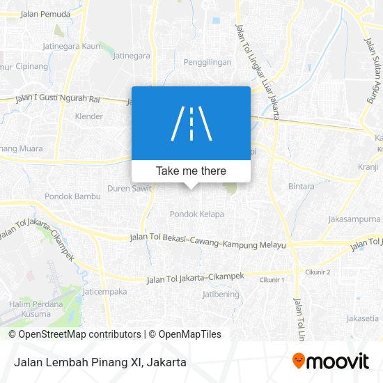 Jalan Lembah Pinang XI map