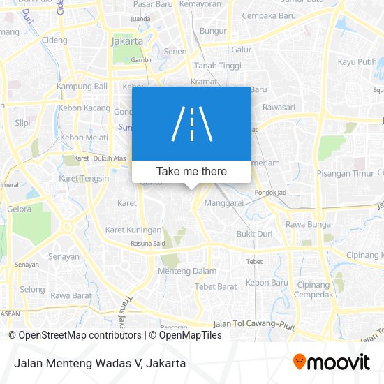 Jalan Menteng Wadas V map