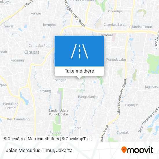 Jalan Mercurius Timur map