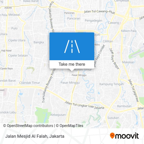 Jalan Mesjid Al Falah map