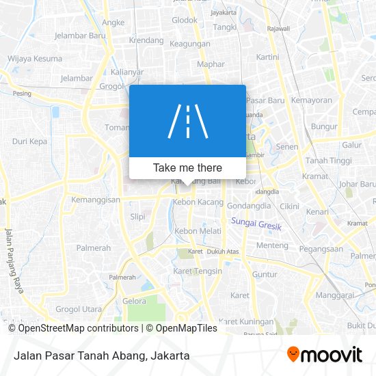 Jalan Pasar Tanah Abang map