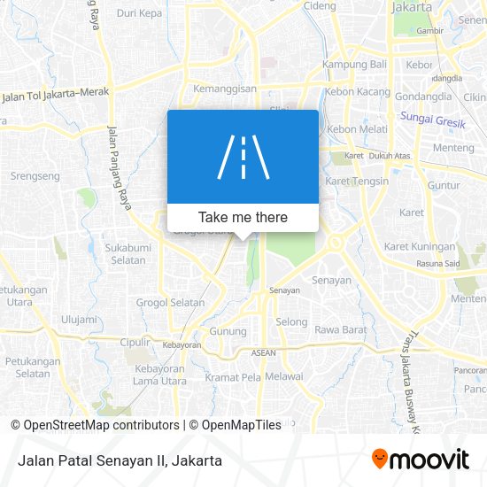 Jalan Patal Senayan II map