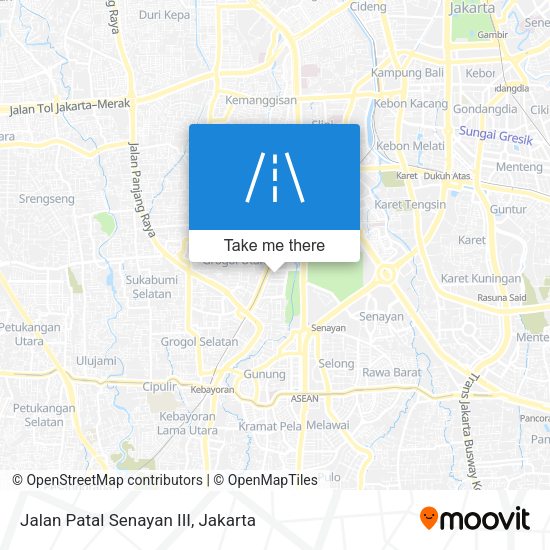 Jalan Patal Senayan III map