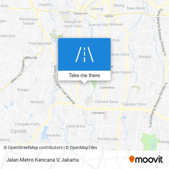 Jalan Metro Kencana V map