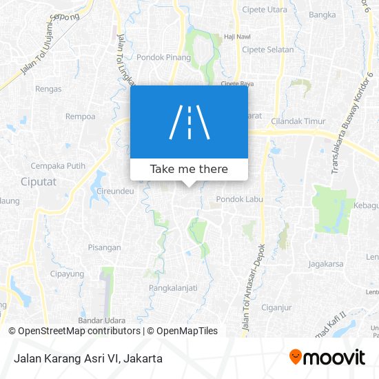 Jalan Karang Asri VI map