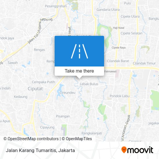 Jalan Karang Tumaritis map