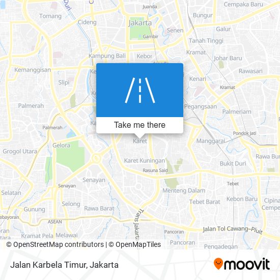 Jalan Karbela Timur map