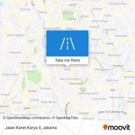 Jalan Karet Karya II map