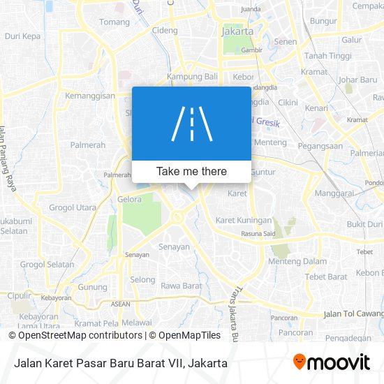 Jalan Karet Pasar Baru Barat VII map