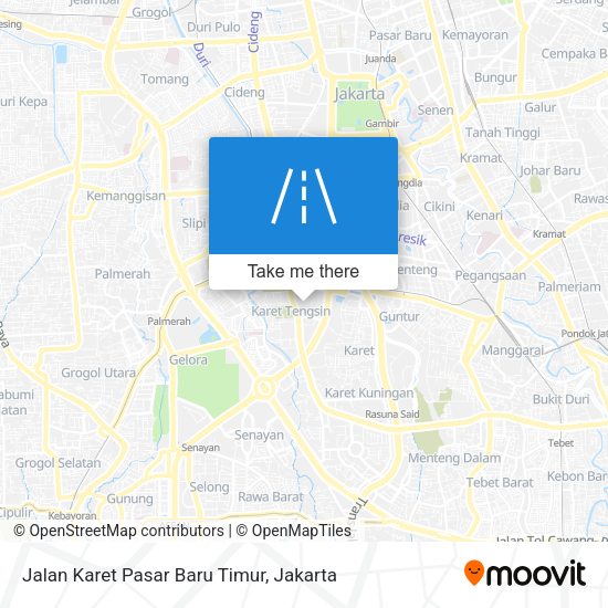 Jalan Karet Pasar Baru Timur map