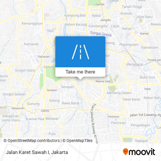 Jalan Karet Sawah I map