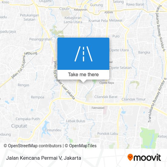 Jalan Kencana Permai V map