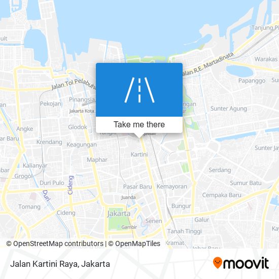 Jalan Kartini Raya map